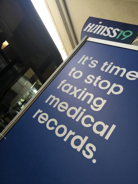 在当今的医疗保健环境中，在这个数字时代不应该将医疗记录传真过去。这是2019年HIMSS的一个关键信息。