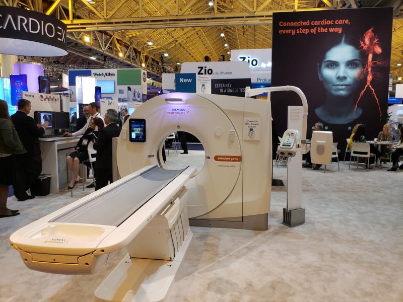 在2019年ACC大会上，西门子推出了其go的一个版本。优化的顶级CT用于心血管成像。新封装的扫描仪可以生成基于ct的FFR(分数流量储备)所需的数据。
