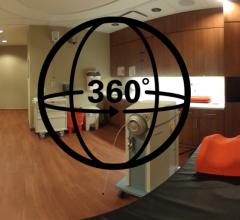 这是位于伊利诺伊州沃伦维尔的西北医学中心的近距离放射治疗室中的一个360度全景。位于芝加哥西郊。房间配备了瓦里安VariSource近距离放射治疗后装器。