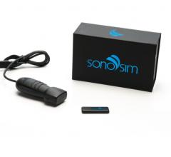 SonoSim放置虚拟超声设备，患者和教师实验室外套口袋